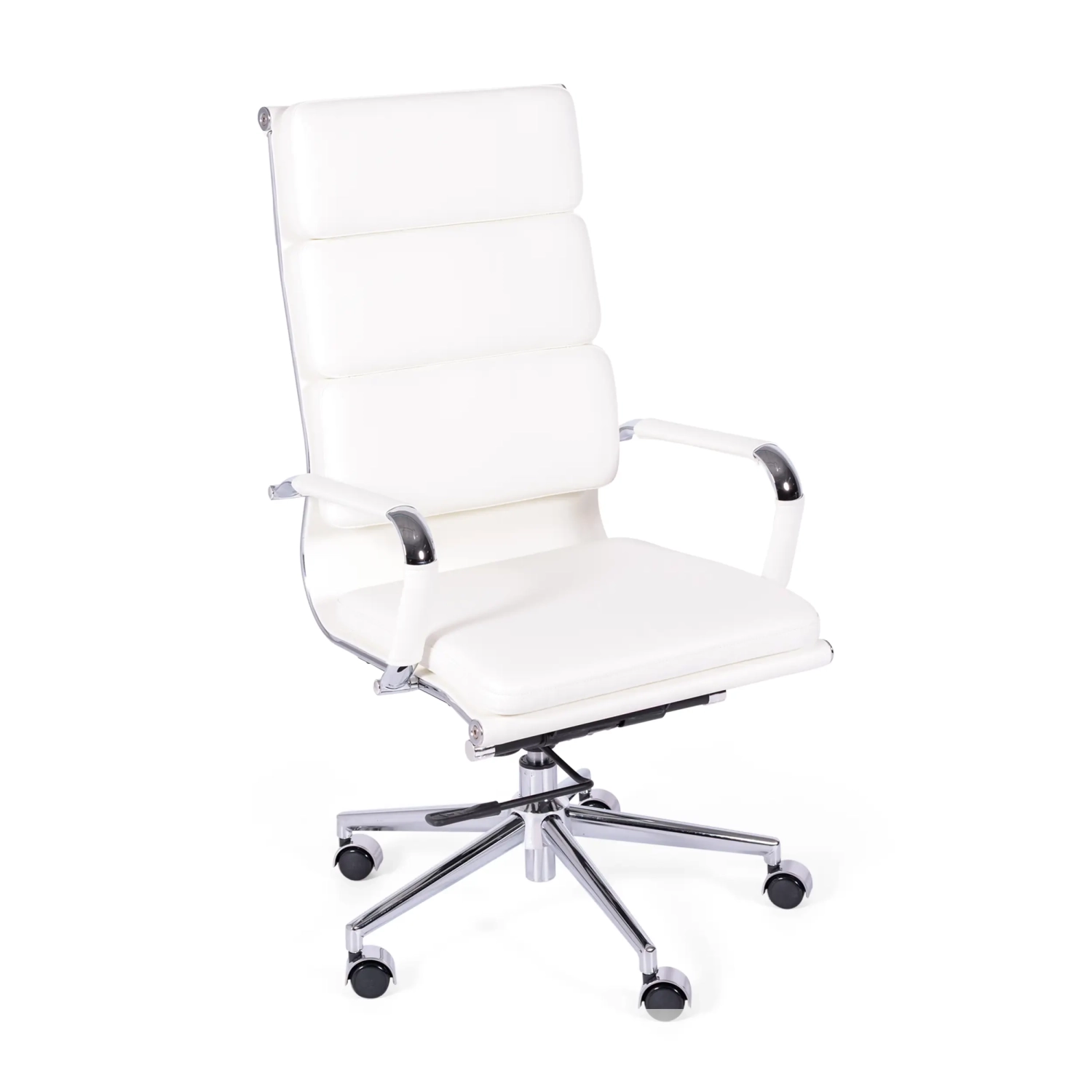 Silla de oficina Task de cuero italiano con respaldo alto | Diseño elegante