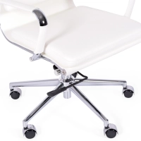 Task Italian Leather Office Chair with High Back | Elegant Design
