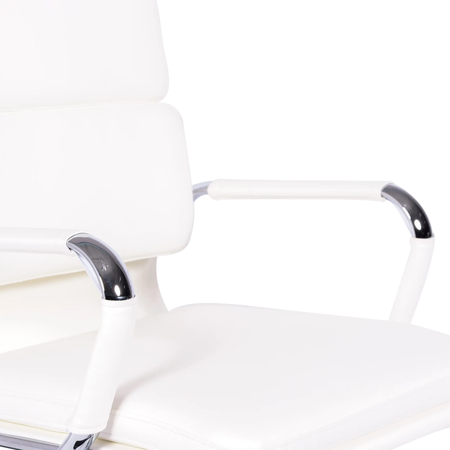 Task Italian Leather Office Chair with High Back | Elegant Design