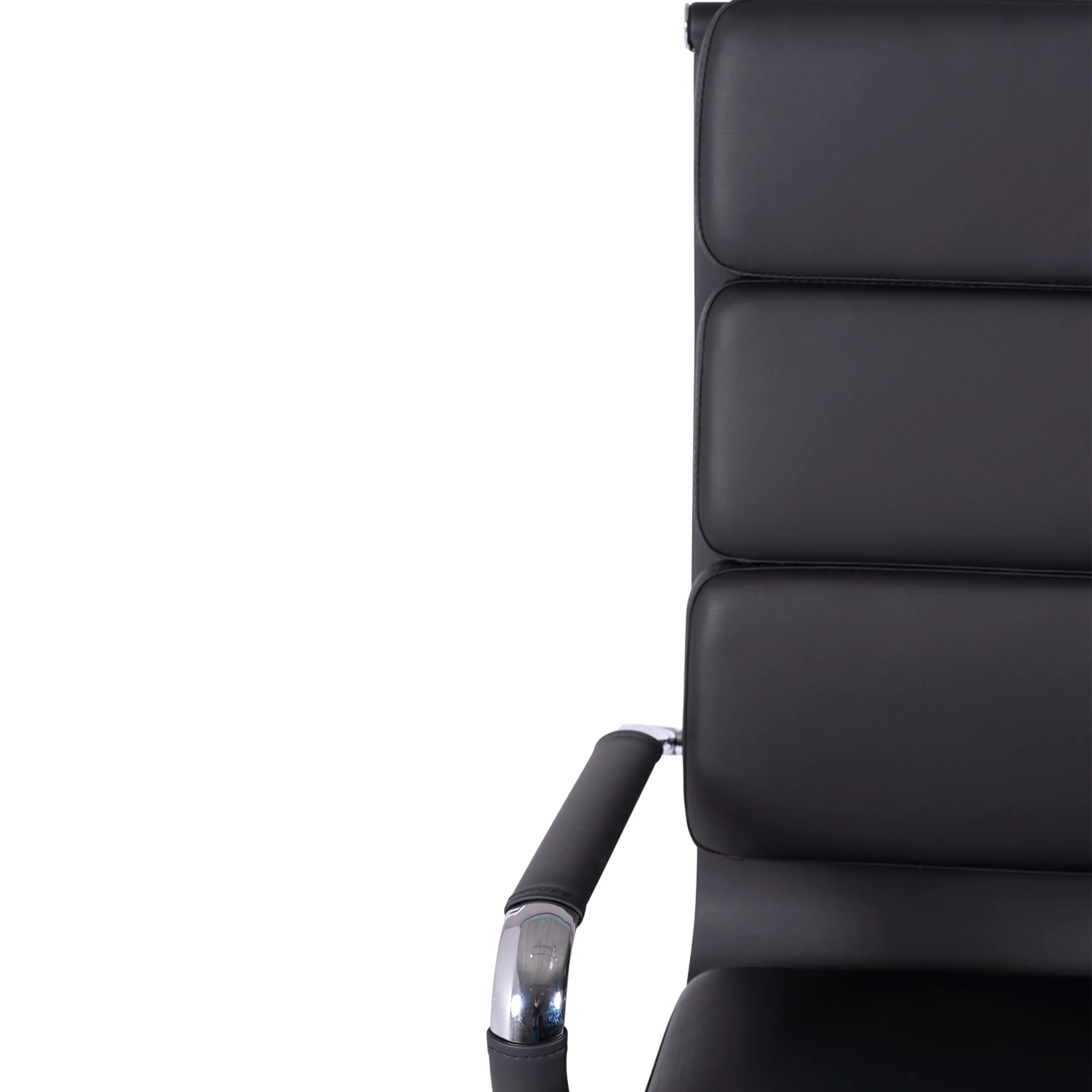 Silla de oficina Task de cuero italiano con respaldo alto | Diseño elegante