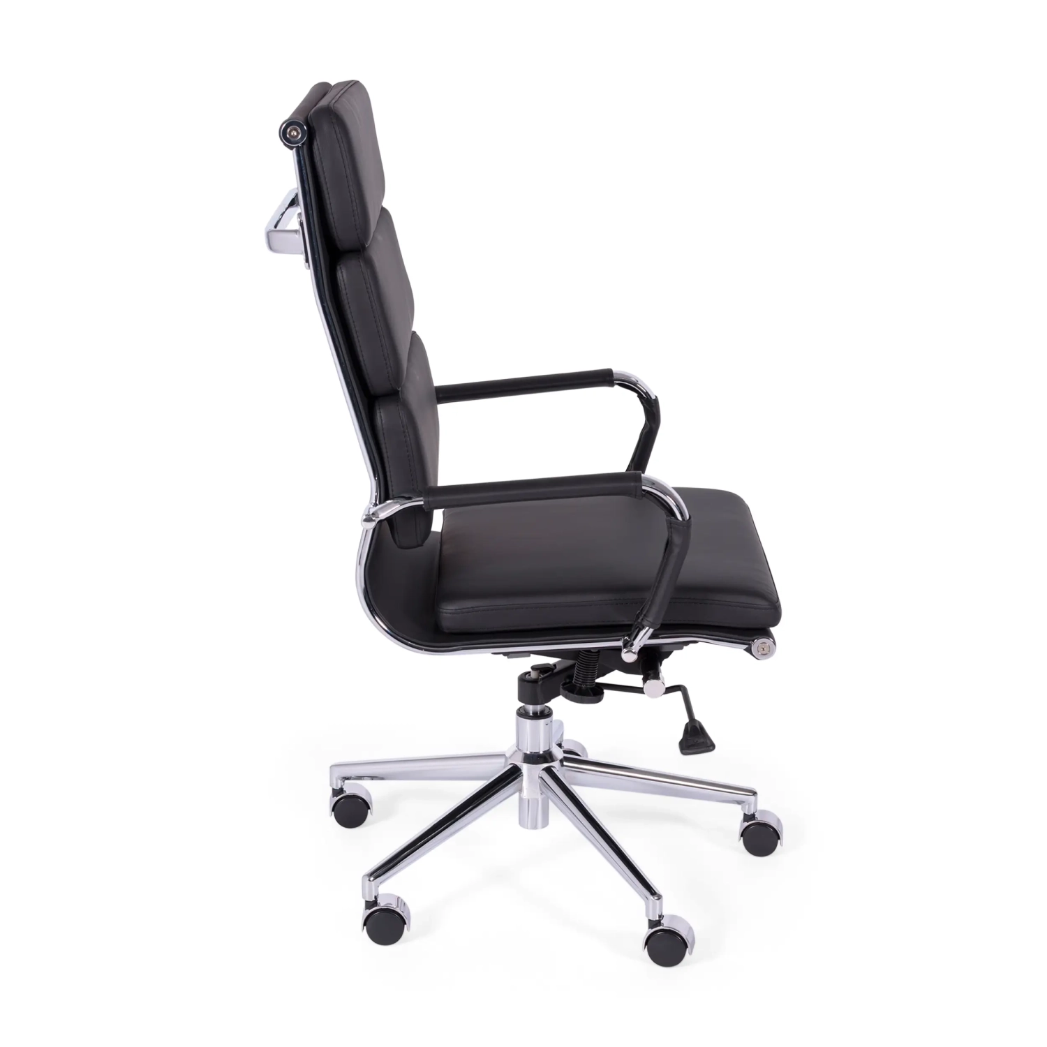 Bürostuhl aus italienischem Leder mit hoher Rückenlehne | Elegantes Design