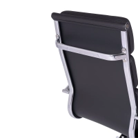 Bürostuhl aus italienischem Leder mit hoher Rückenlehne | Elegantes Design