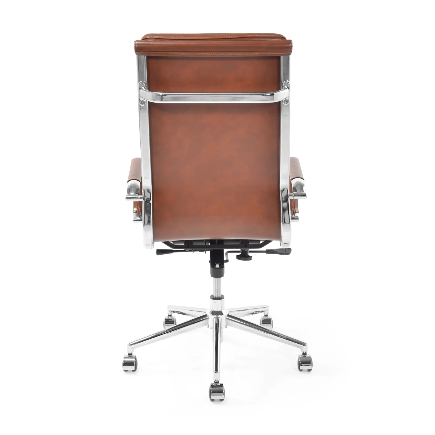 Bürostuhl aus italienischem Leder mit hoher Rückenlehne | Elegantes Design