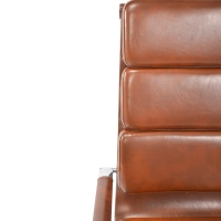 Silla de oficina Task de cuero italiano con respaldo alto | Diseño elegante