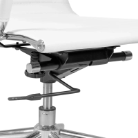 Silla de oficina Task de cuero italiano con respaldo bajo | Estilo y confort