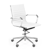 Task Low-Back Italian Leather Office Chair | Stil & Komfort