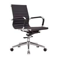 Task Low-Back Italian Leather Office Chair | Stil & Komfort
