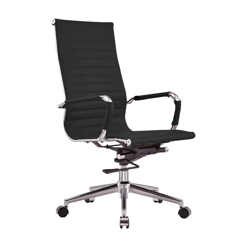 Task Kontorsstol i italienskt läder med hög rygg | Ergonomi och professionell stil