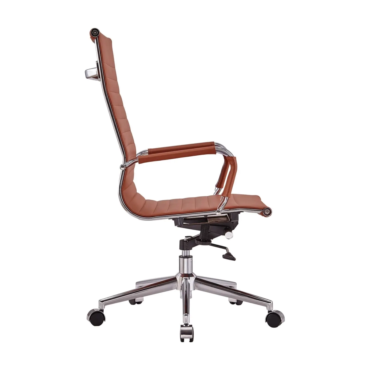 Úkolová italská kožená kancelářská židle s vysokým opěradlem | Ergonomie a profesionální styl
