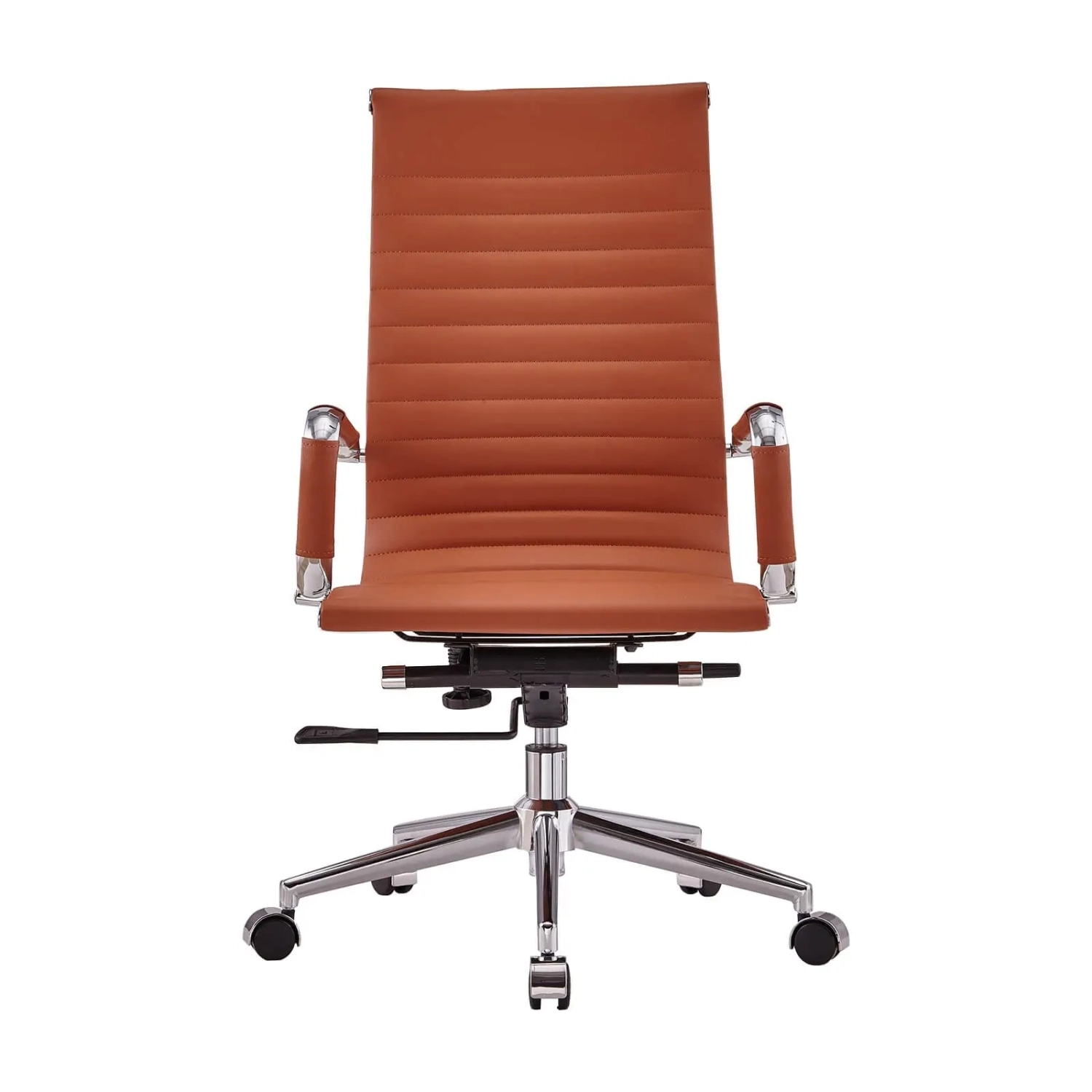 Cadeira de escritório Task High-Back em pele italiana | Ergonomia e estilo profissional