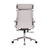 Sedia da ufficio Task con schienale alto in pelle italiana | Ergonomia e stile professionale