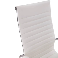 Sedia da ufficio Task con schienale alto in pelle italiana | Ergonomia e stile professionale