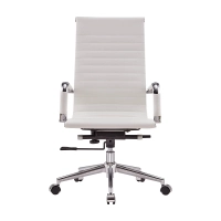 Task Kontorsstol i italienskt läder med hög rygg | Ergonomi och professionell stil