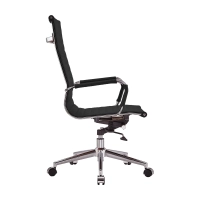 Chaise de bureau en cuir italien à dossier haut - Ergonomie et style professionnel