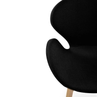 Swart fåtölj - moderna fåtöljer - designmöbler