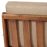 Industrialna Sofa Daneu tapicerowana bawełną-Sofy Drewniane-Mobelarium