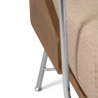 Sofá Industrial Daneu tapizado en algodón-Sofas de Madera-Mueble Design