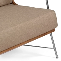 Industrielles Sofa Daneu mit Baumwollbezug-Holzsofas-Mobelarium