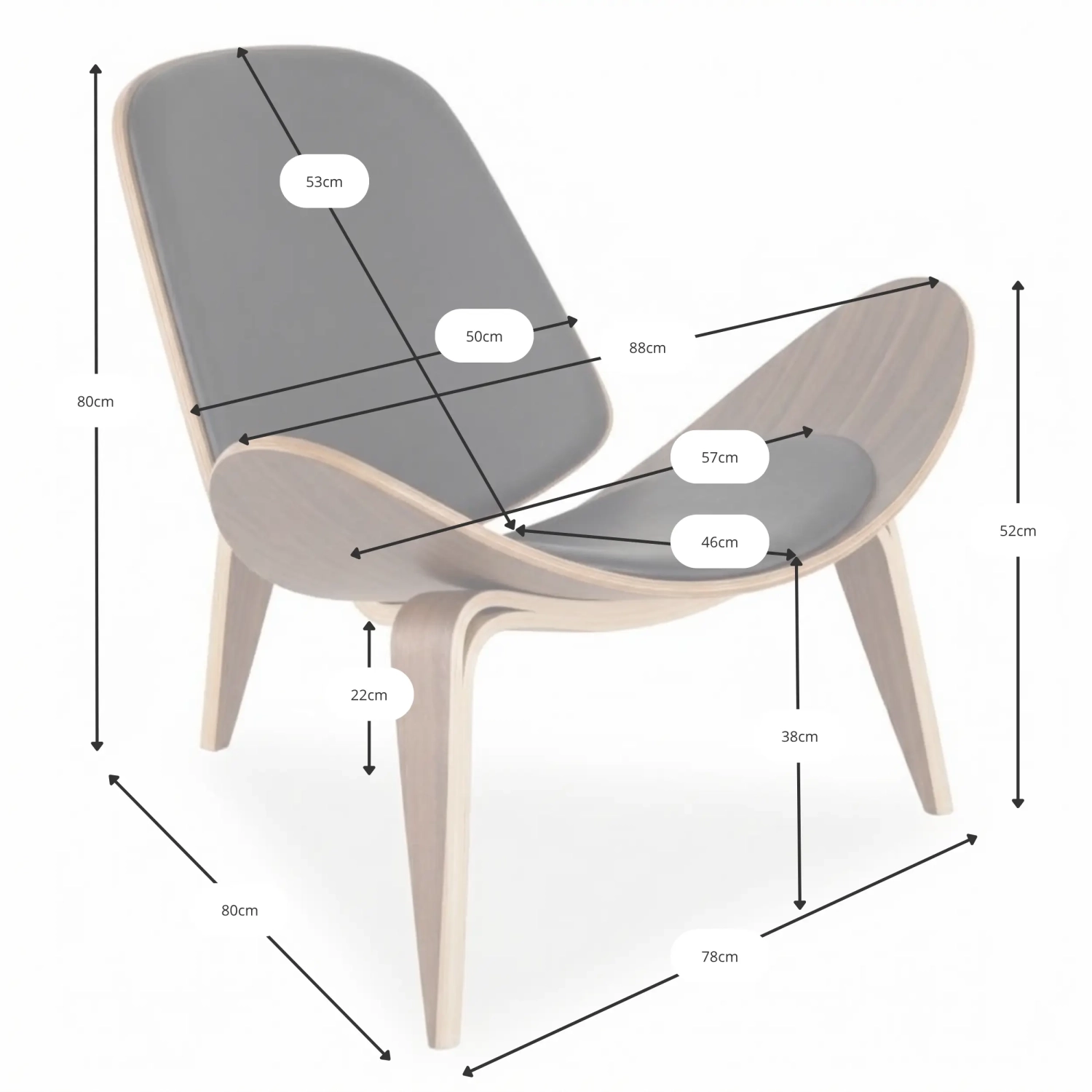 Shell CH07 Walnut inspiration - Scandinavian Chairs - Muebledesign