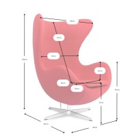 Inspiration från äggstolen - Premium modern fåtölj - designmöbler