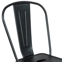 Bistro Style industrial stool with backrest - Industrial stools
