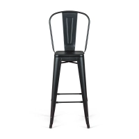 Bistro Taburete industrial Style con respaldo - Taburetes industriales