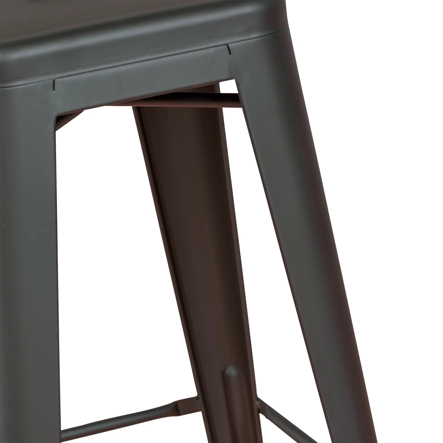Bistro industriële kruk Mat 76CM wit - Industriële krukken en stoelen
