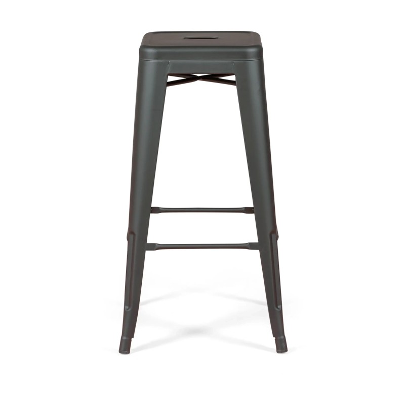 Bistro industriële kruk Mat 76CM wit - Industriële krukken en stoelen
