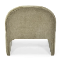 Gestoffeerde design fauteuil Basel, minimalistische en comfortabele stijl