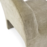 Gestoffeerde design fauteuil Basel, minimalistische en comfortabele stijl