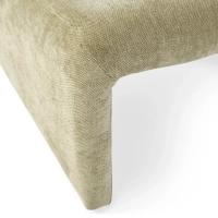 Cadeirão de design estofado Basel, estilo minimalista e confortável