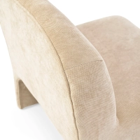 Designerski fotel tapicerowany Basel, minimalistyczny i wygodny styl