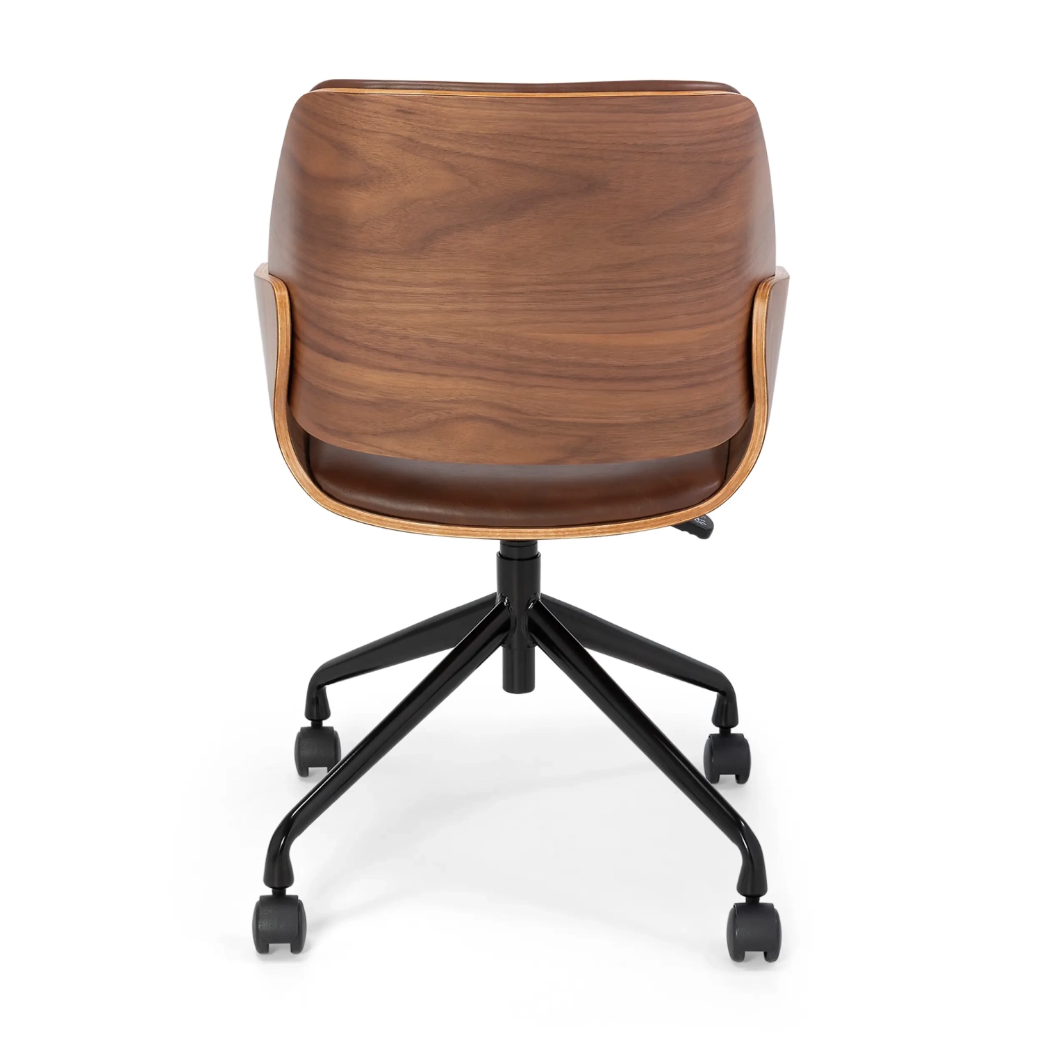 Cleveland Retro Faux Leather Office Chair | Adjustable Vintage Design