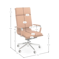 Silla de oficina con respaldo alto Studio | Silla de escritorio ergonómica