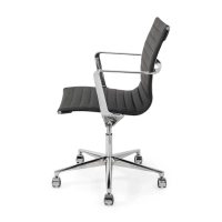 Task -Executive-Bürostuhl aus Leder mit niedriger Rückenlehne | Hochwertiger Bürostuhl