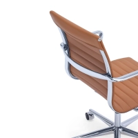 Sedia da ufficio in pelle con schienale basso Task Executive | Sedia da ufficio di alta gamma