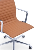 Task -Executive-Bürostuhl aus Leder mit niedriger Rückenlehne | Hochwertiger Bürostuhl