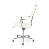 Task Executive kantoorstoel met hoge rugleuning en lederen bekleding | Hoogwaardige ergonomische kantoorstoel