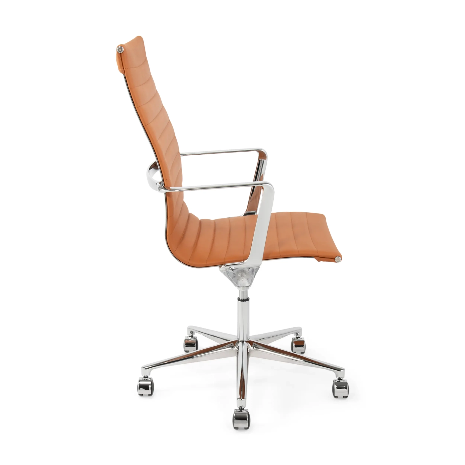 Silla de oficina Task Executive de cuero con respaldo alto | Silla de oficina