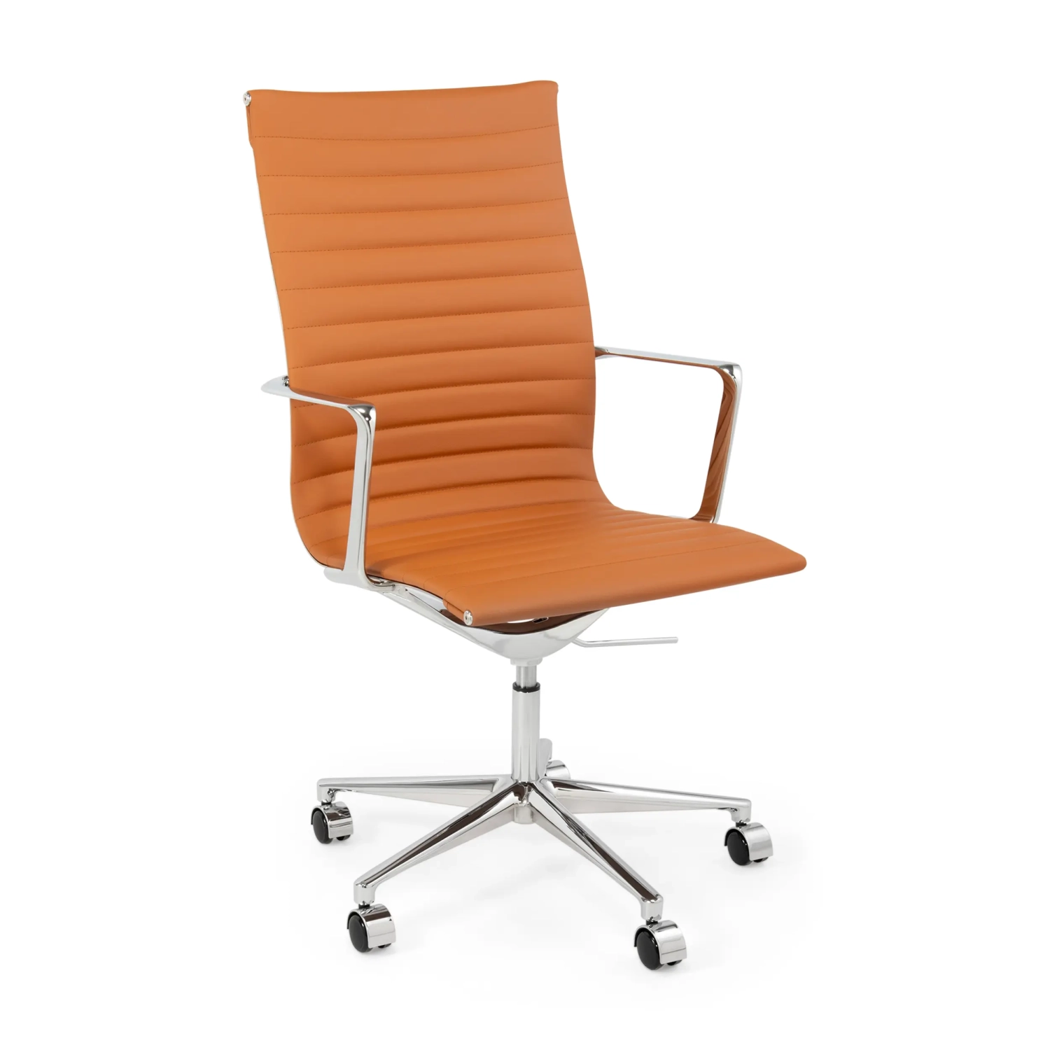 Silla de oficina Task Executive de cuero con respaldo alto | Silla de oficina