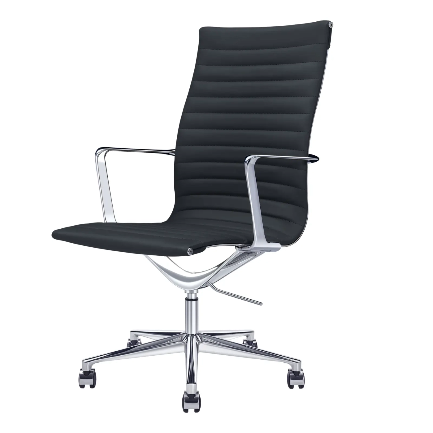 Silla de oficina Task Executive de cuero con respaldo alto | Silla de oficina