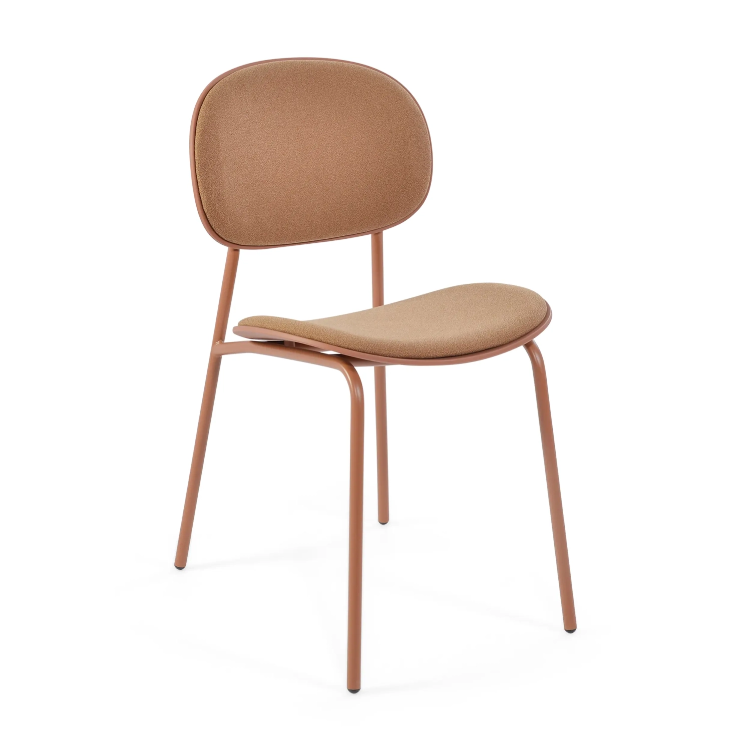 Ergonomiczne, sztaplowane krzesło do jadalni Carlotta | Nowoczesne krzesło tapicerowane