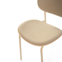 Ergonomischer, stapelbarer Esszimmerstuhl Carlotta | Moderner Polsterstuhl