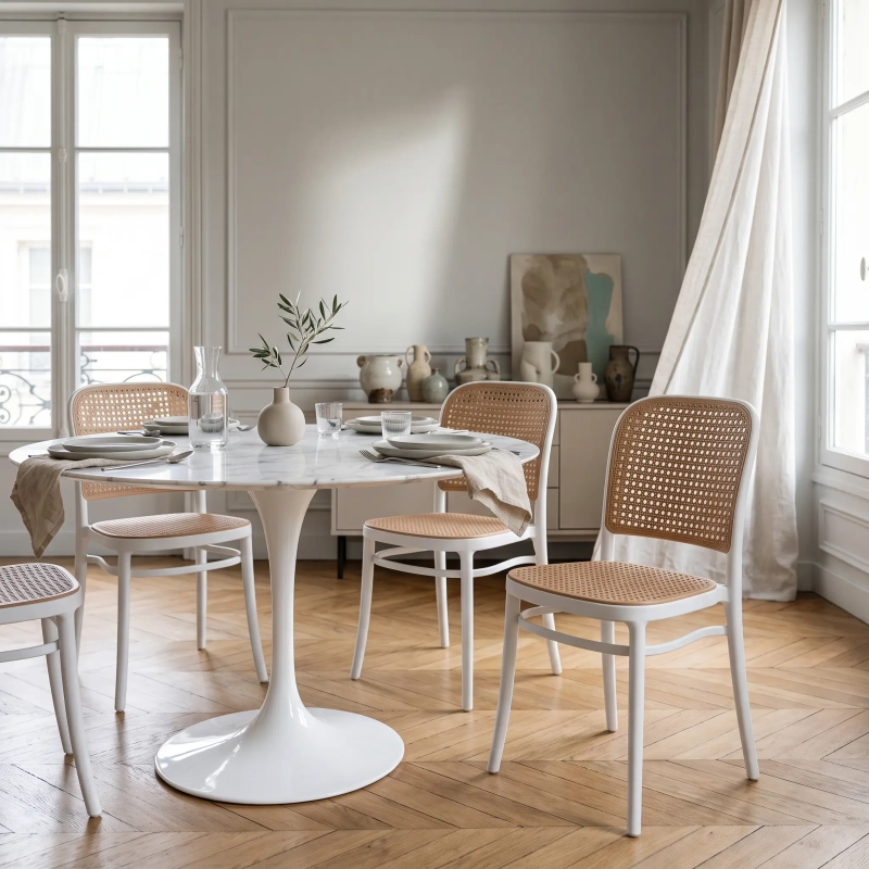 Pack 4 sillas Moulin en Ratán sintético - Mueble Design