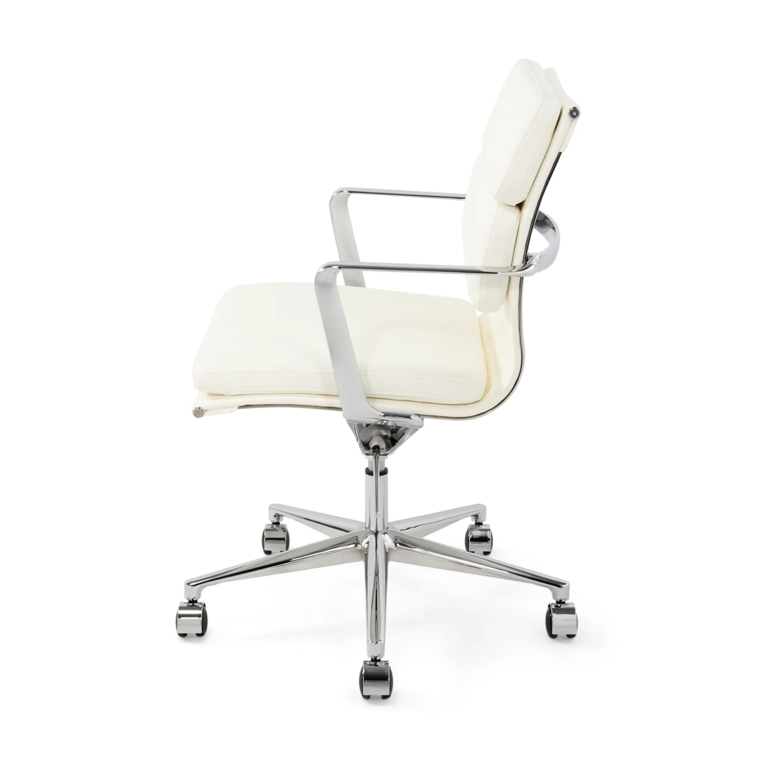 Task Silla de escritorio de alta gama | Silla de oficina de cuero italiano con ruedas