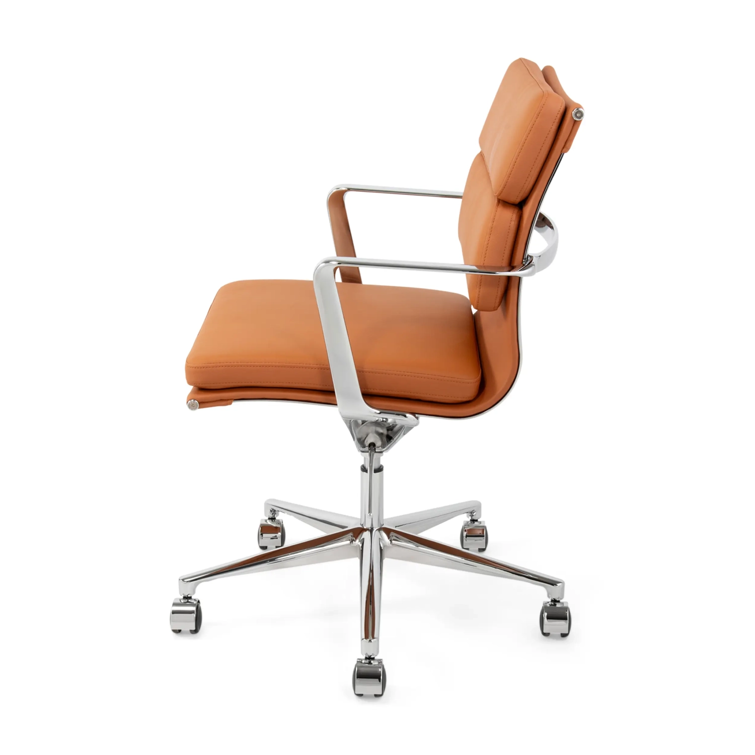 Task Fauteuil de bureau haut de gamme | Fauteuil de bureau en cuir italien avec roulettes