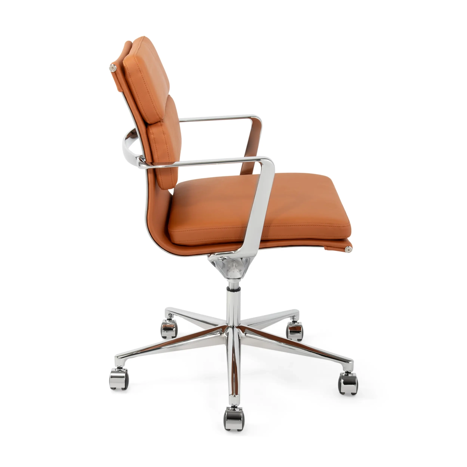 Task Fauteuil de bureau haut de gamme | Fauteuil de bureau en cuir italien avec roulettes