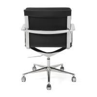 Task Fauteuil de bureau haut de gamme | Fauteuil de bureau en cuir italien avec roulettes