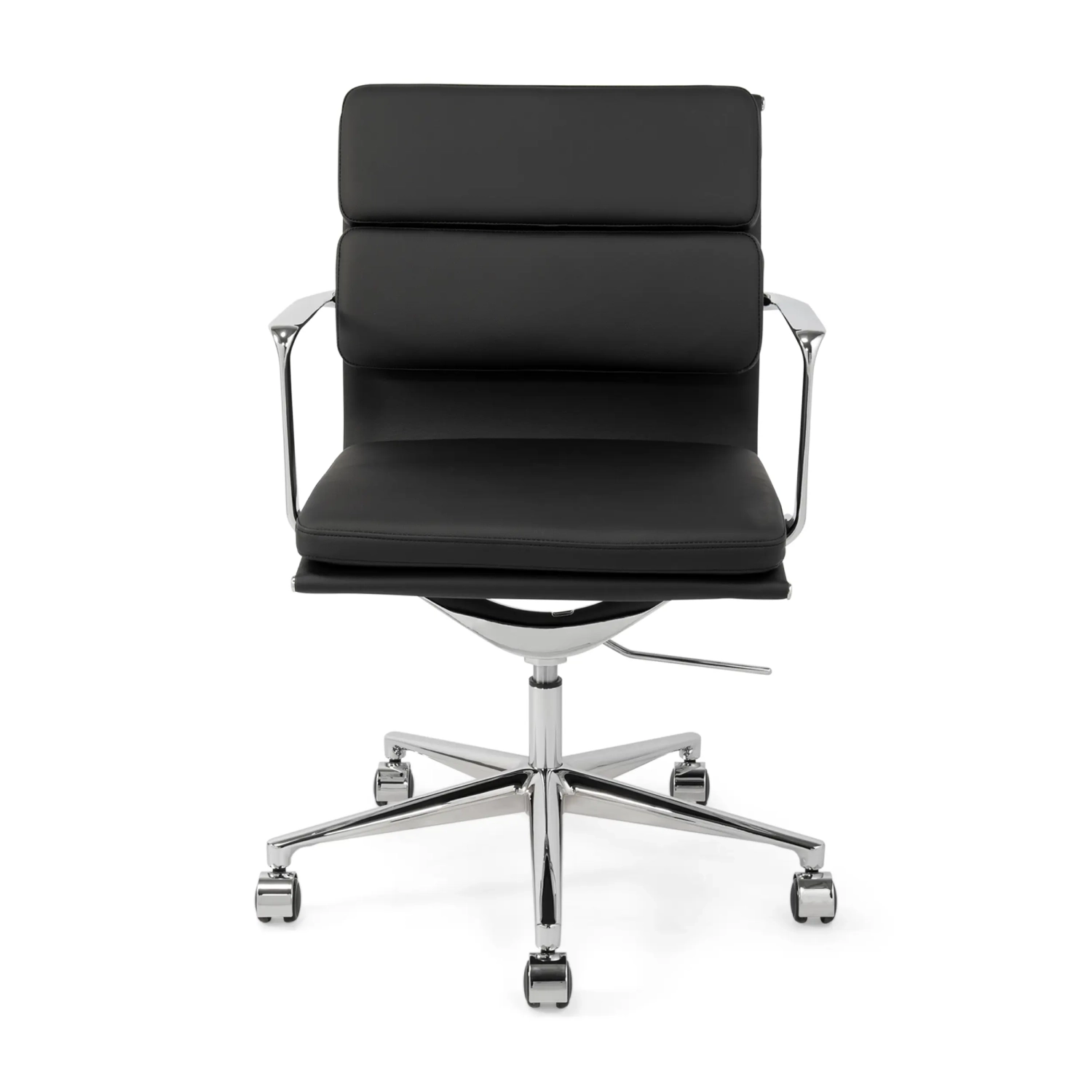 Task Silla de escritorio de alta gama | Silla de oficina de cuero italiano con ruedas