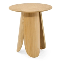Pluto Beistelltisch aus skandinavischem Eschenholz, 50 cm | Runder Holztisch